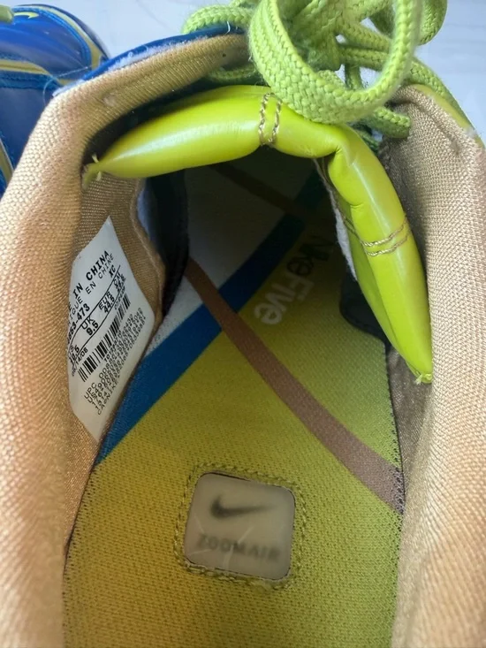 Nike man indoor soccer Blue and Yellow Lace-Up Sneakers - Picture 5 of 7